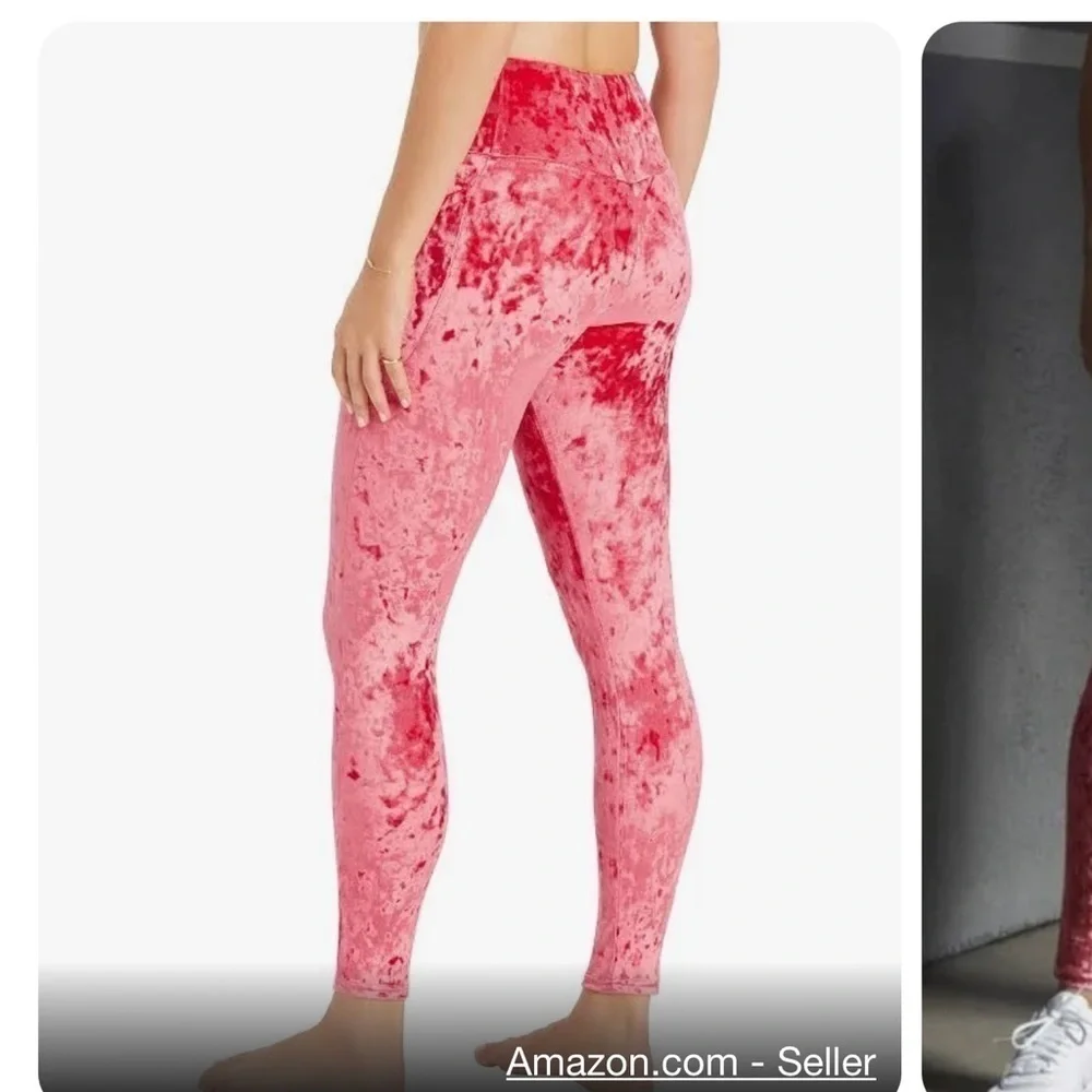 FABLETICS CRUSHED VELOUR LEGGINGS - Picture 2 of 5